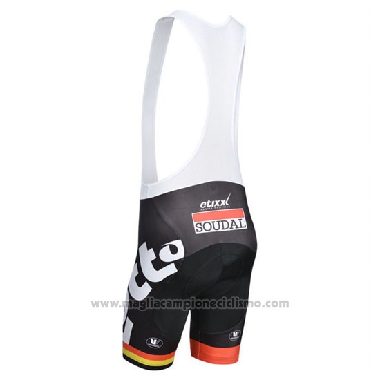 2014 Abbigliamento Ciclismo Lotto Belisol Arancione Manica Corta e Salopette
